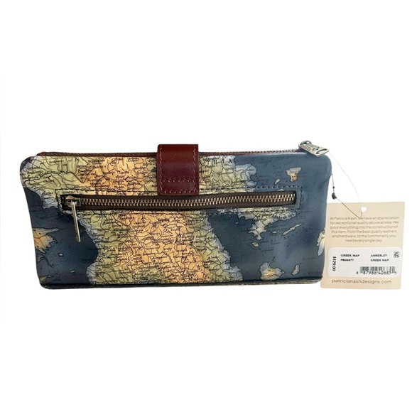 Patricia Nash Leather Annesley Wristlet Wallet. - Picture 7 of 10